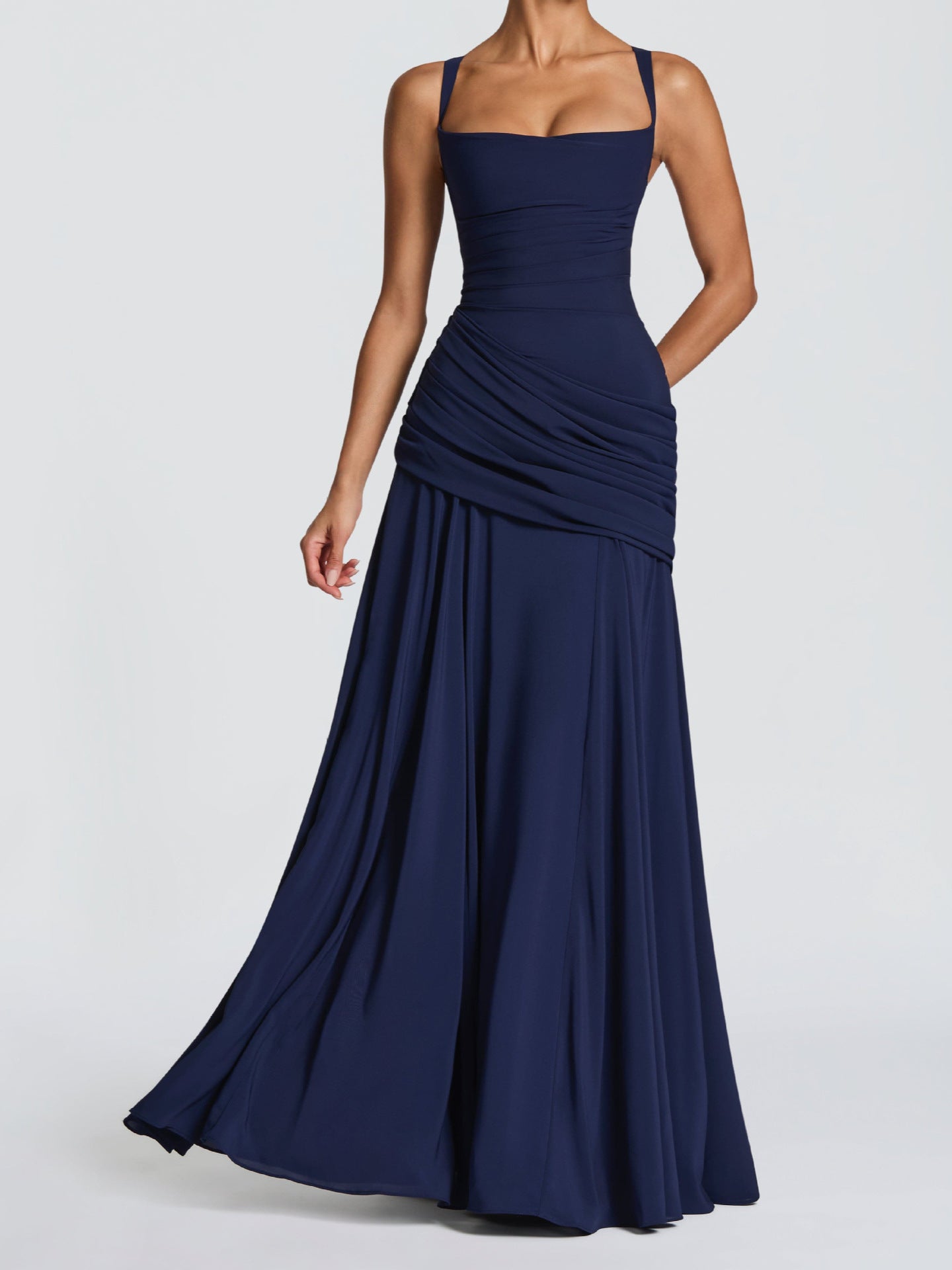 Liora Shirred Maxi Dress