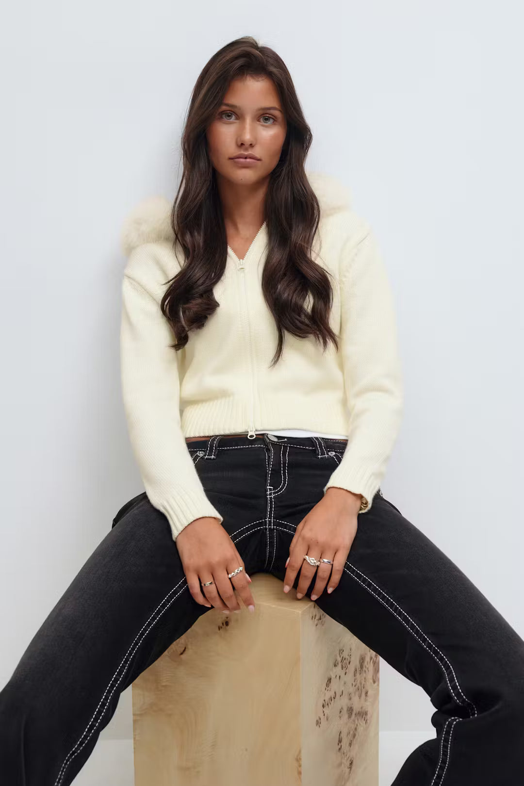 Frost Zip-Up Cardigan