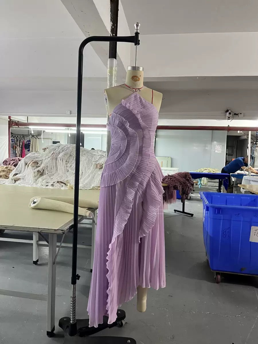 Ruffle Trim Dress