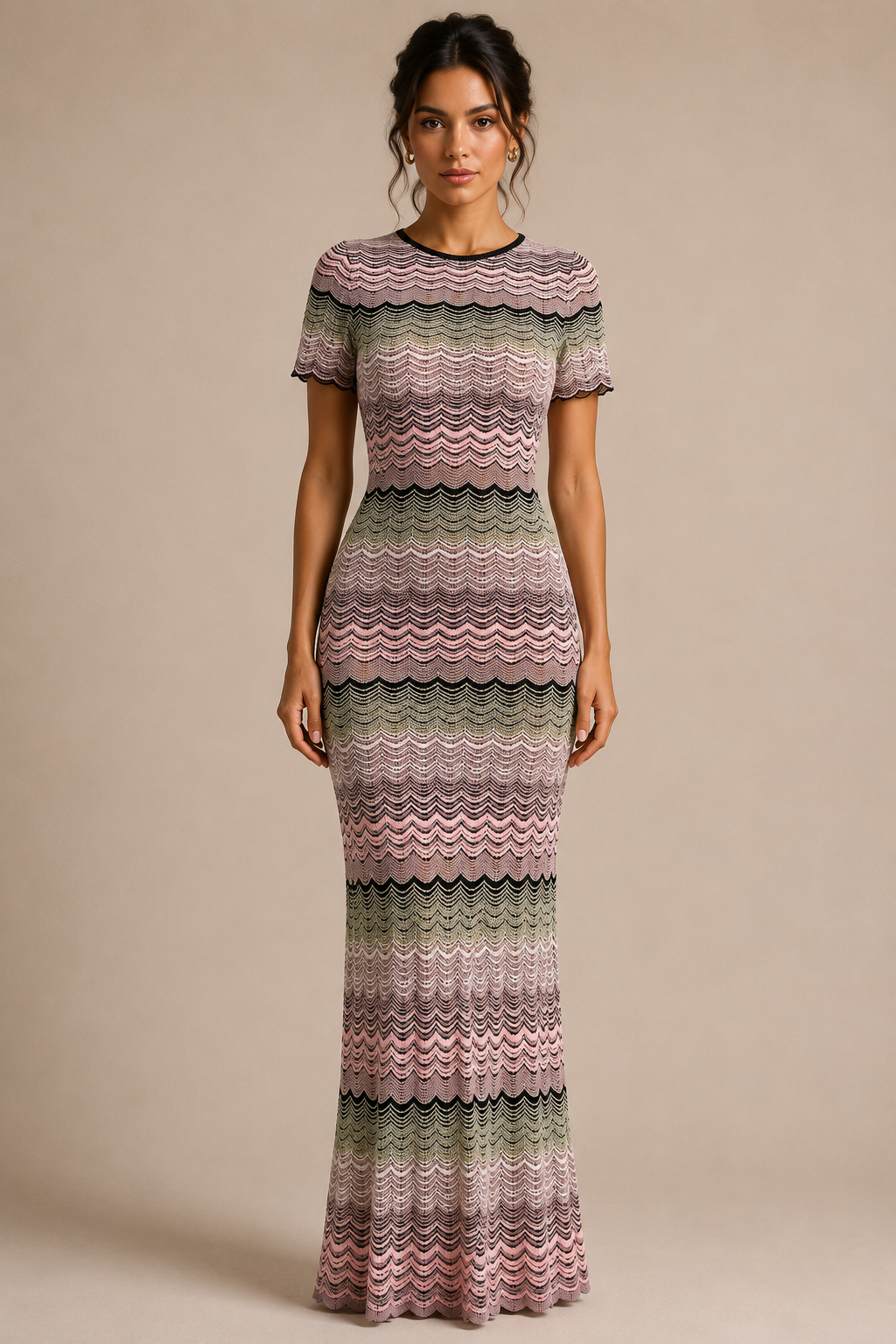 Serina Stripe Maxi Dress
