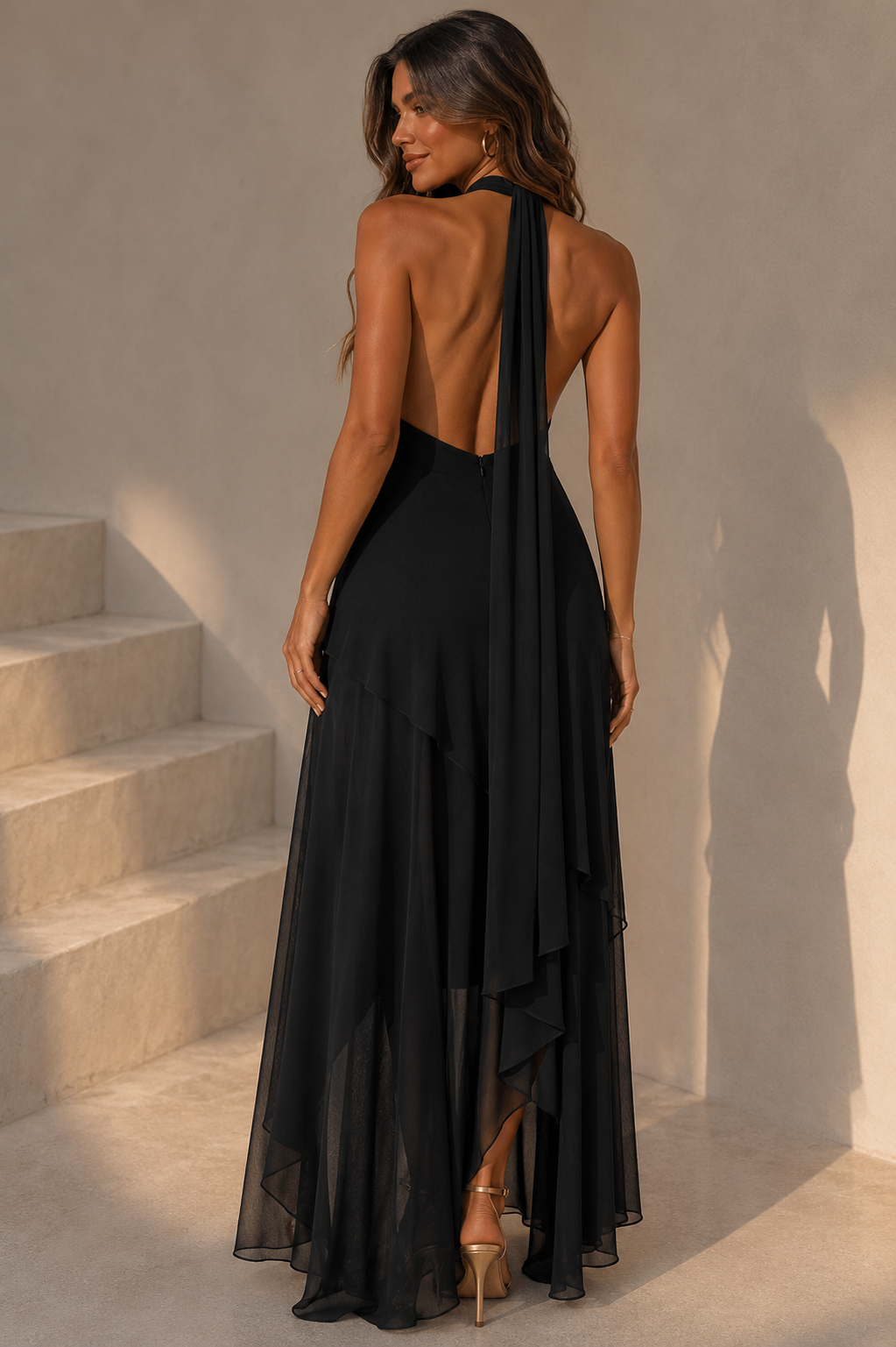 Zyra Mesh Maxi Dress