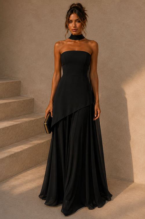 Zyra Mesh Maxi Dress