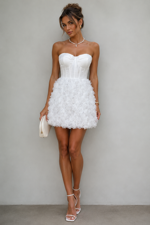 Elite Muse Strapless Mini Dress