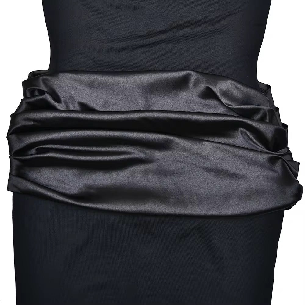 Satin Maxikjole
