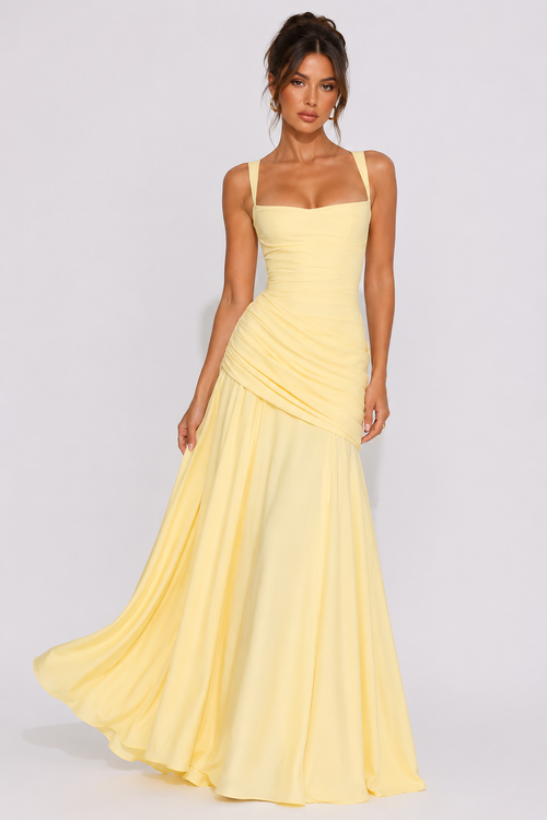 Liora Shirred Maxi Dress