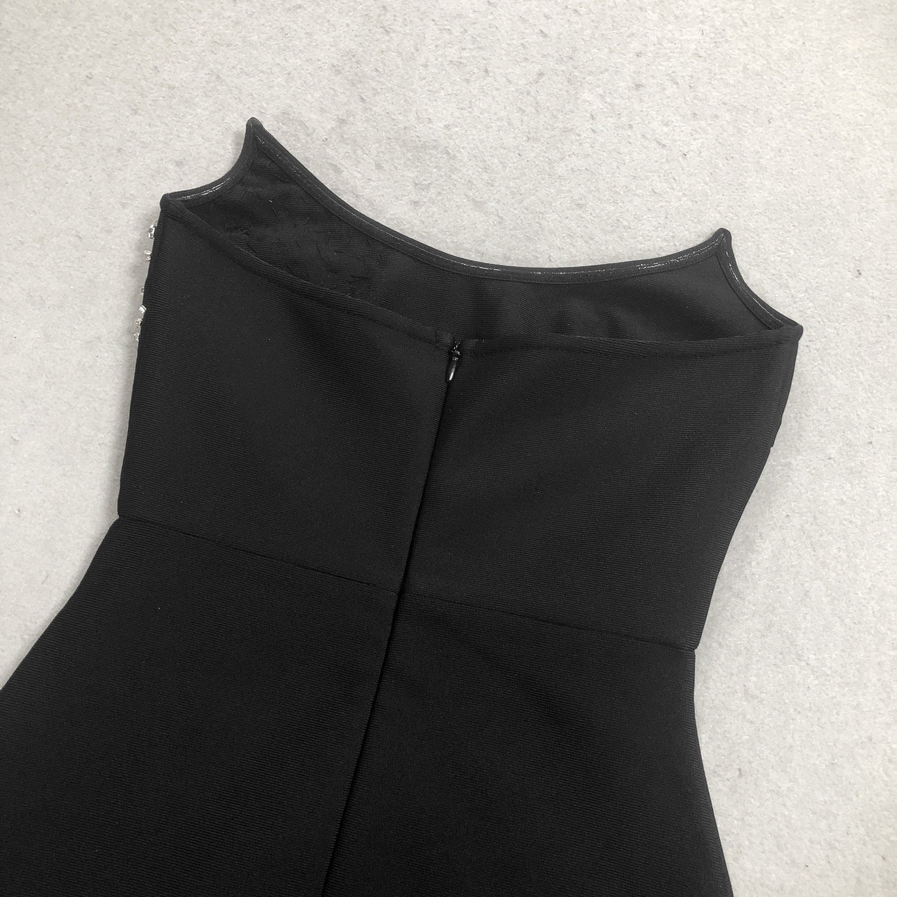 Crystal Panel Strapless Mini Dress