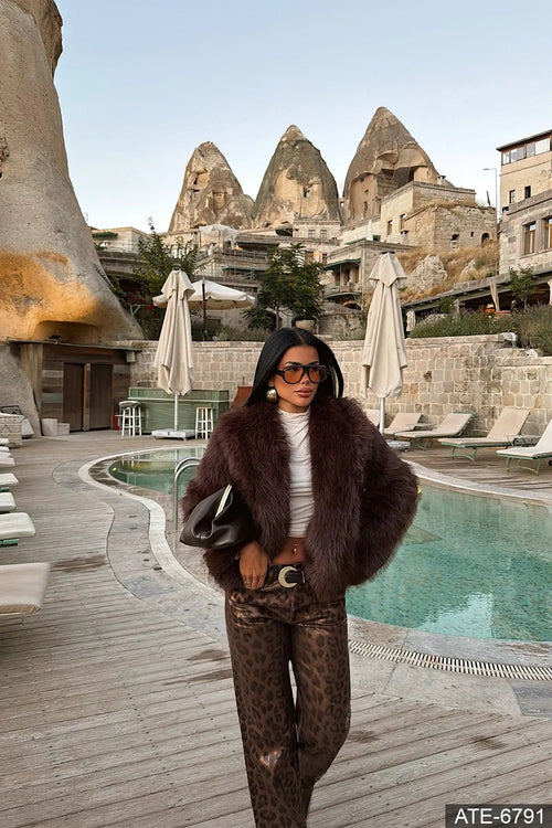 Dark Brown Rufina Fur
