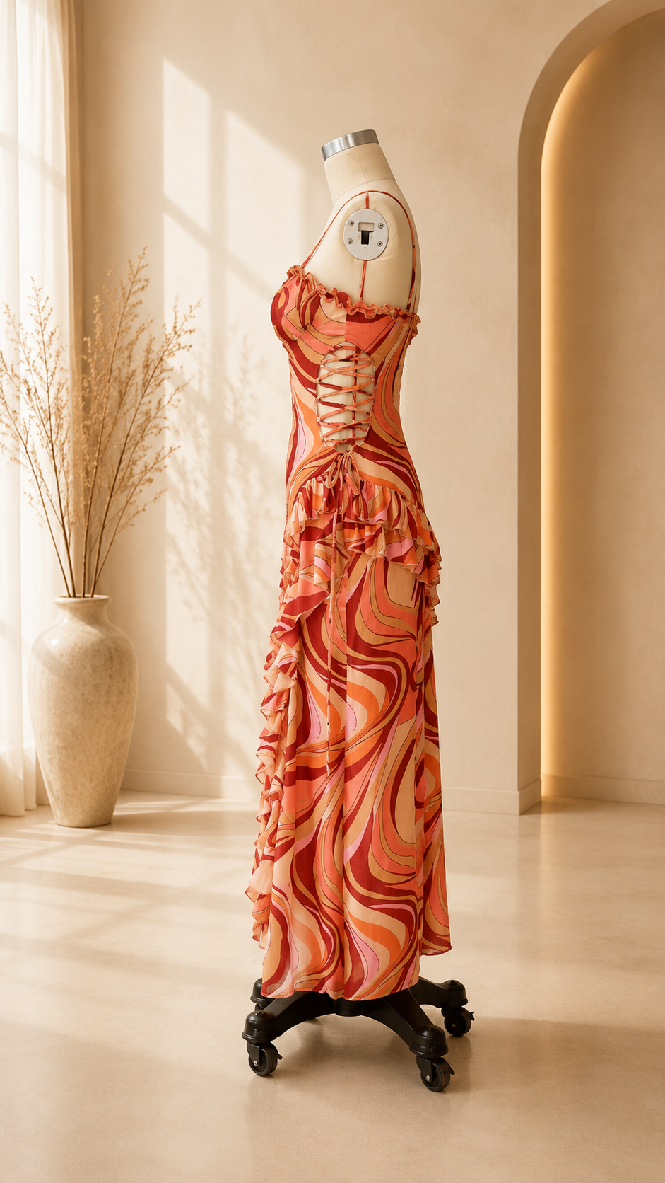 Sienna Floral Chiffon Maxi Dress