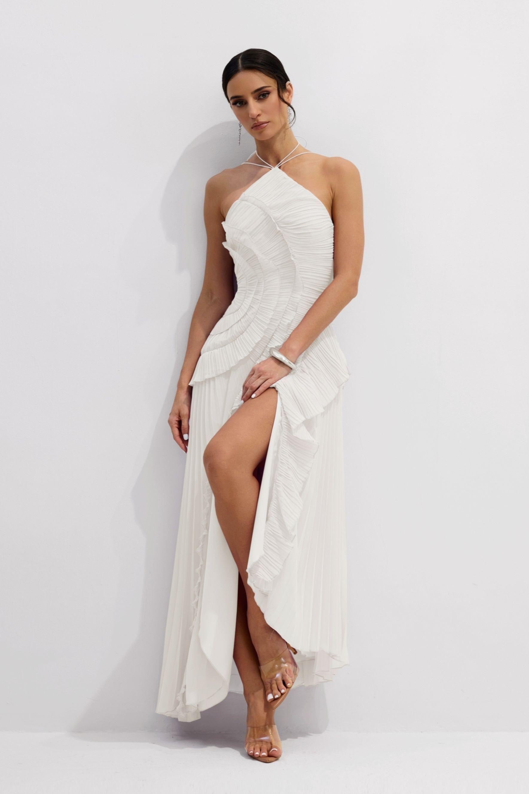 Ruffle Trim Dress