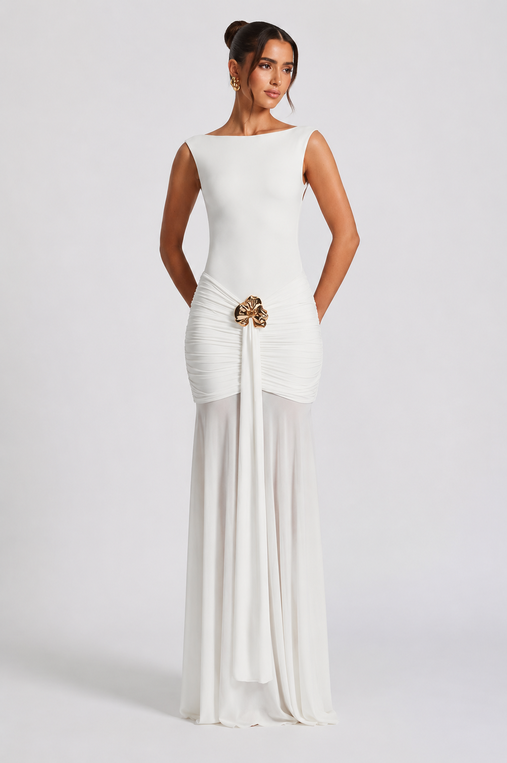 Noire Backless Maxi Dress