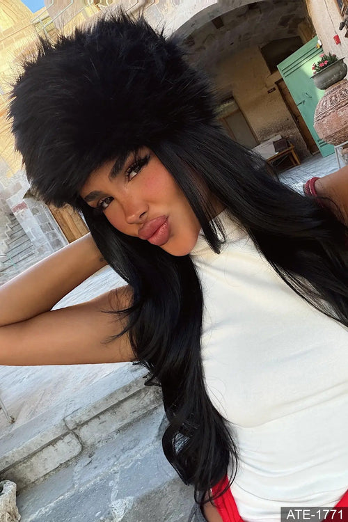 Black Fur Hat