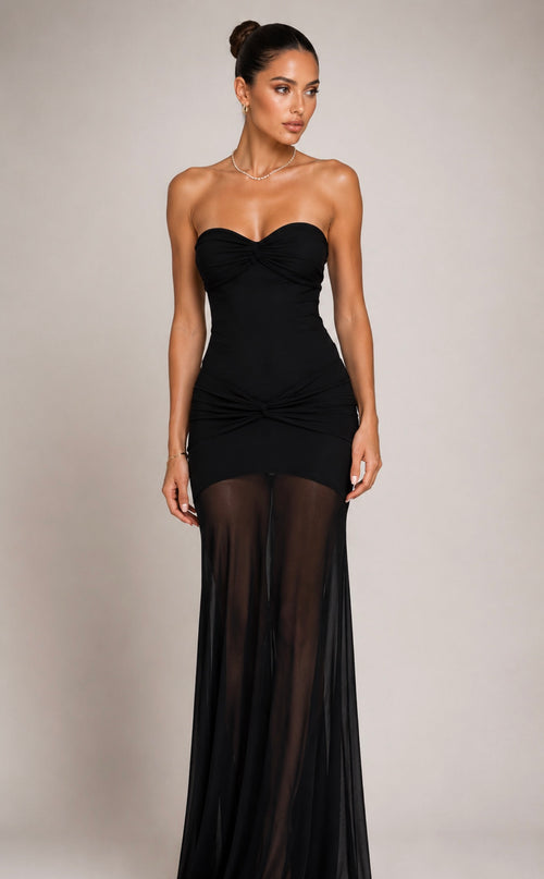 Sweetheart Strapless Maxi Dress
