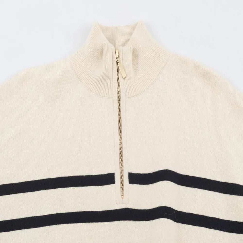 Tatiana Funnel-Neck Sweater