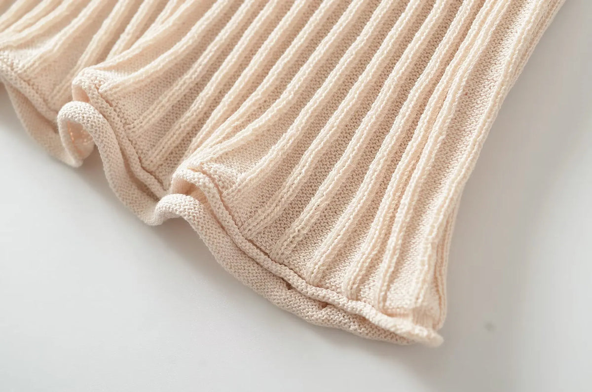 Fenella Ribbed Button Top
