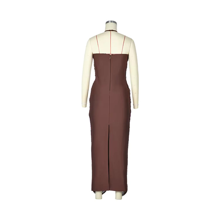 Velmira Tassel Maxi Dress