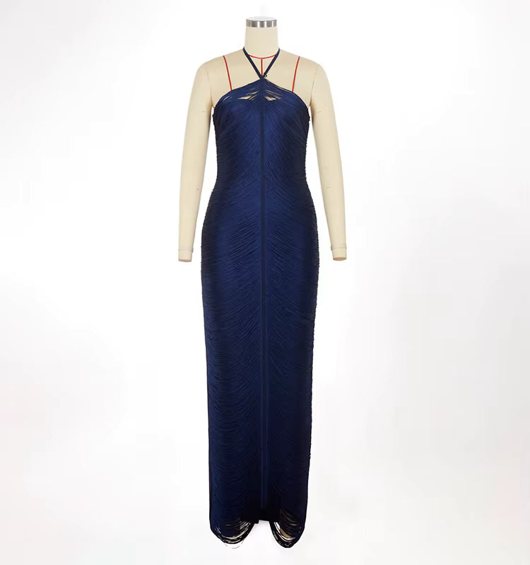 Velmira Tassel Maxi Dress