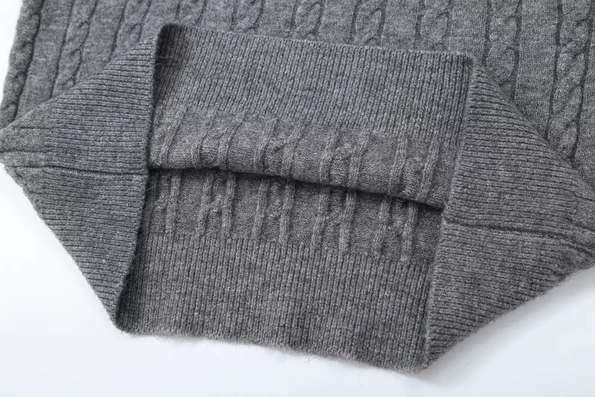 Marit Cable V-Neck Sweater