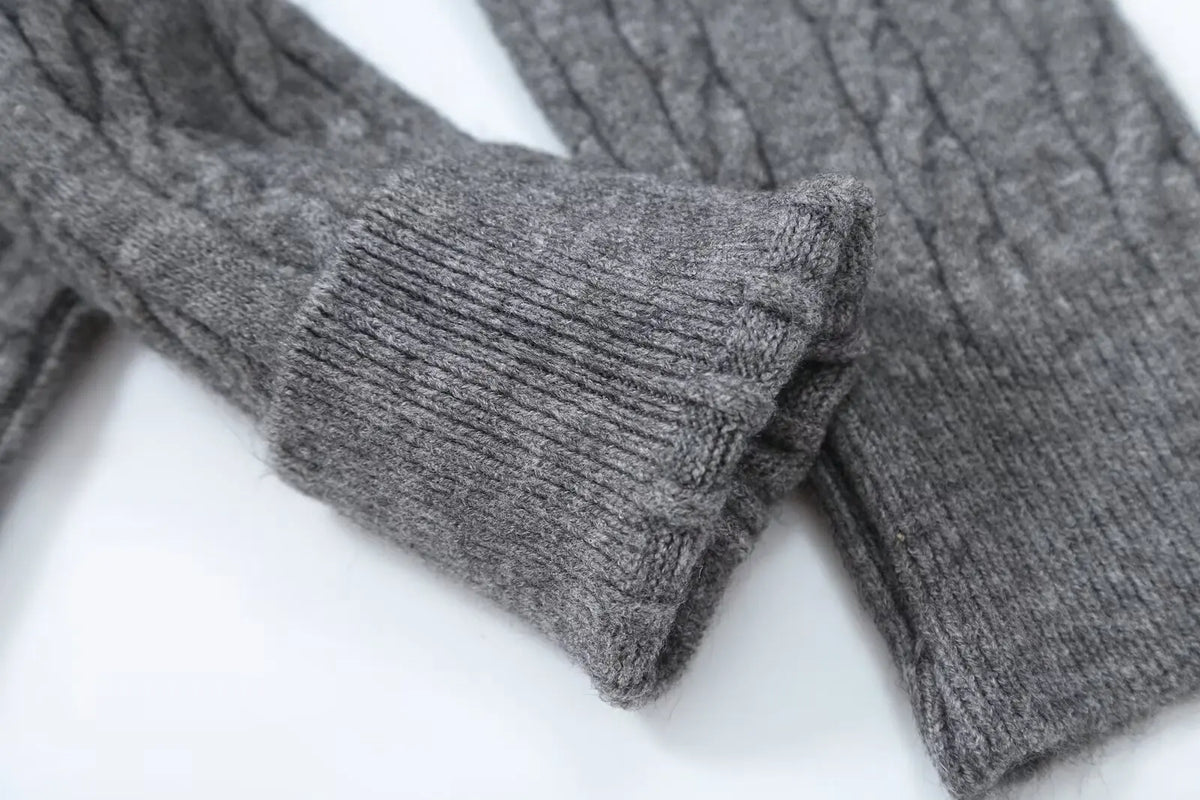 Marit Cable V-Neck Sweater