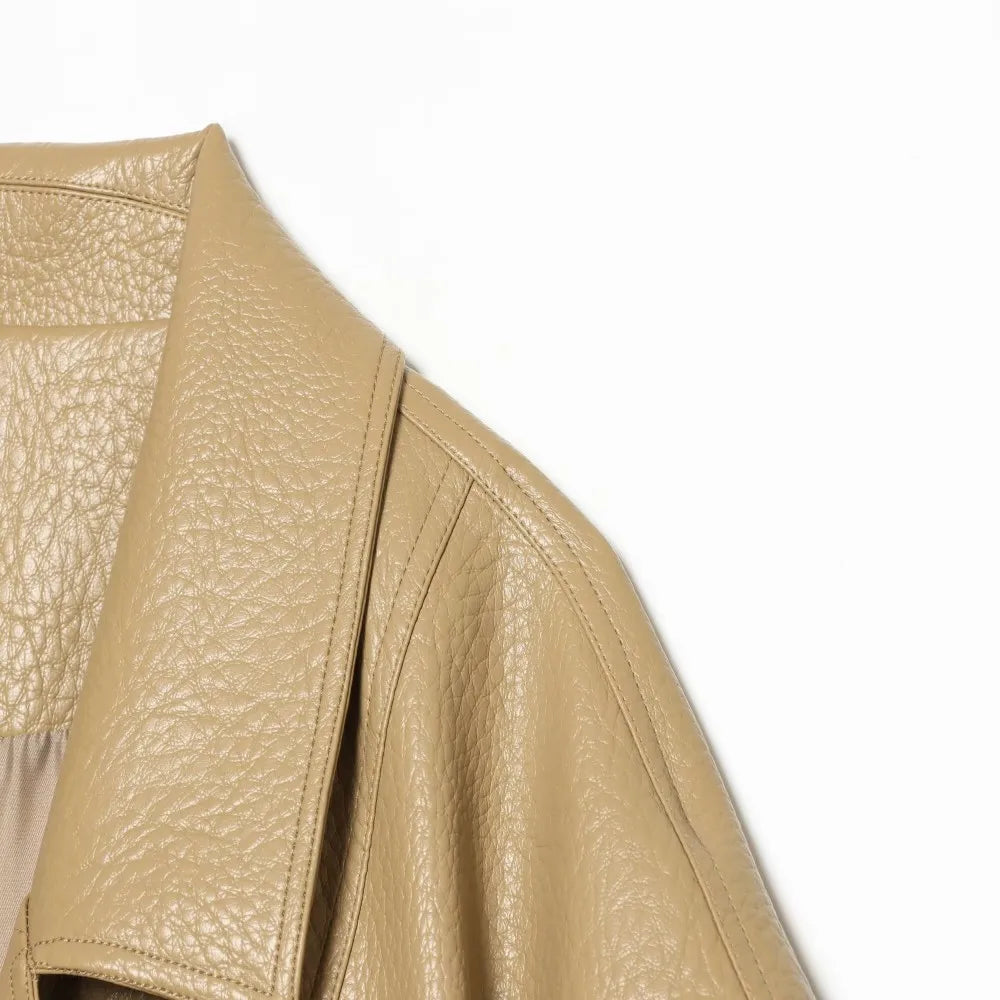 Ludmila Pebbled Leather Jacket