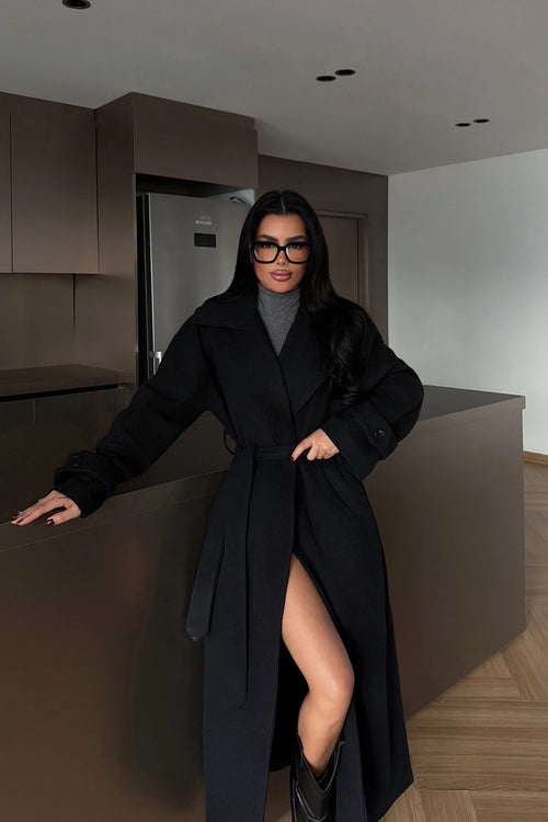 Black Mathily Coat