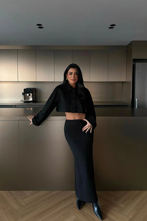Black Elena Two-Piece Set