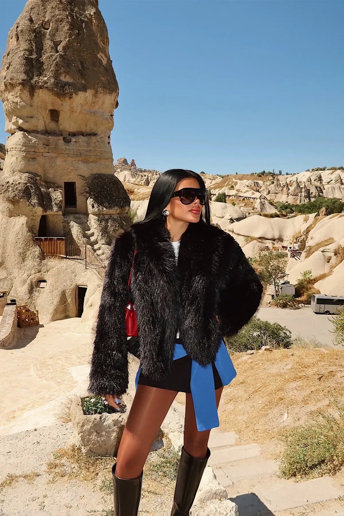 Black Rufina Fur