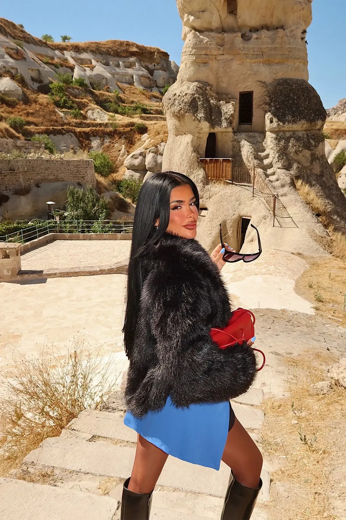 Black Rufina Fur