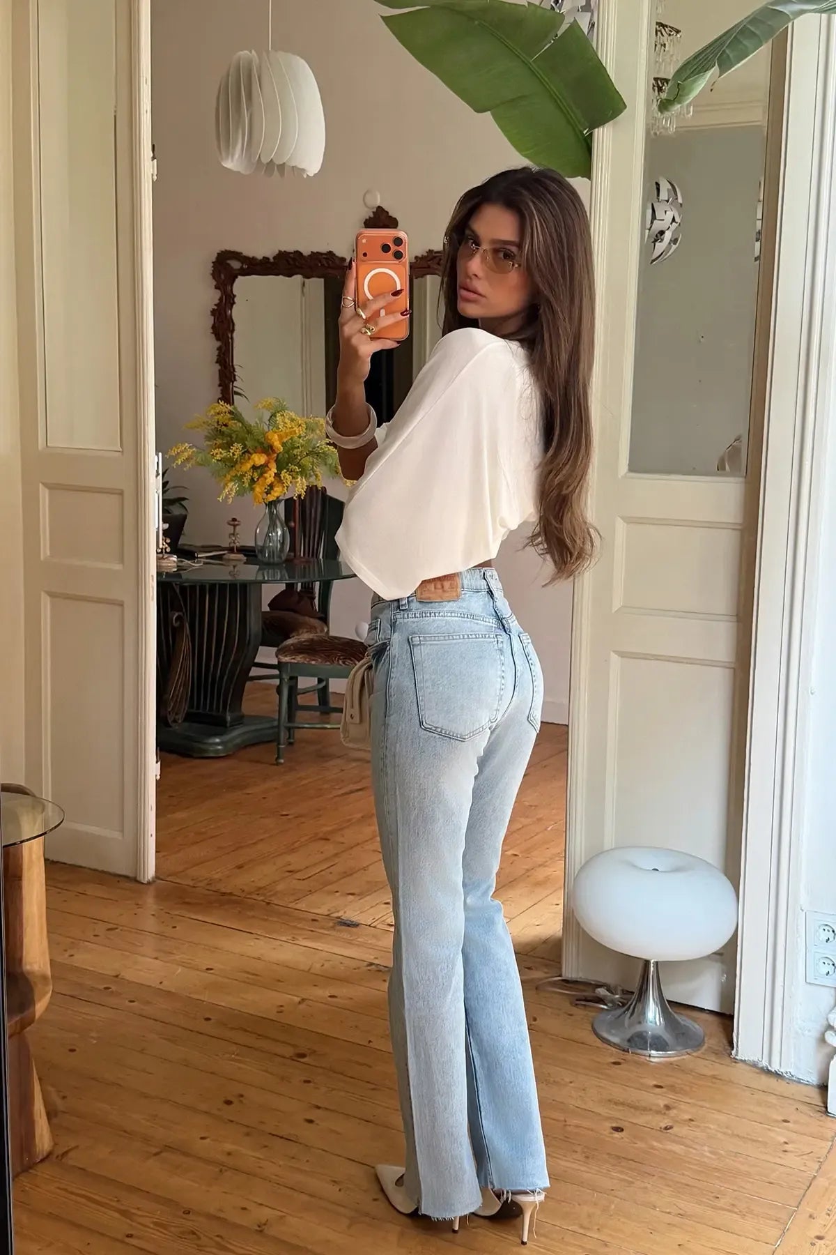 Icey Blue High-Waisted Jeans