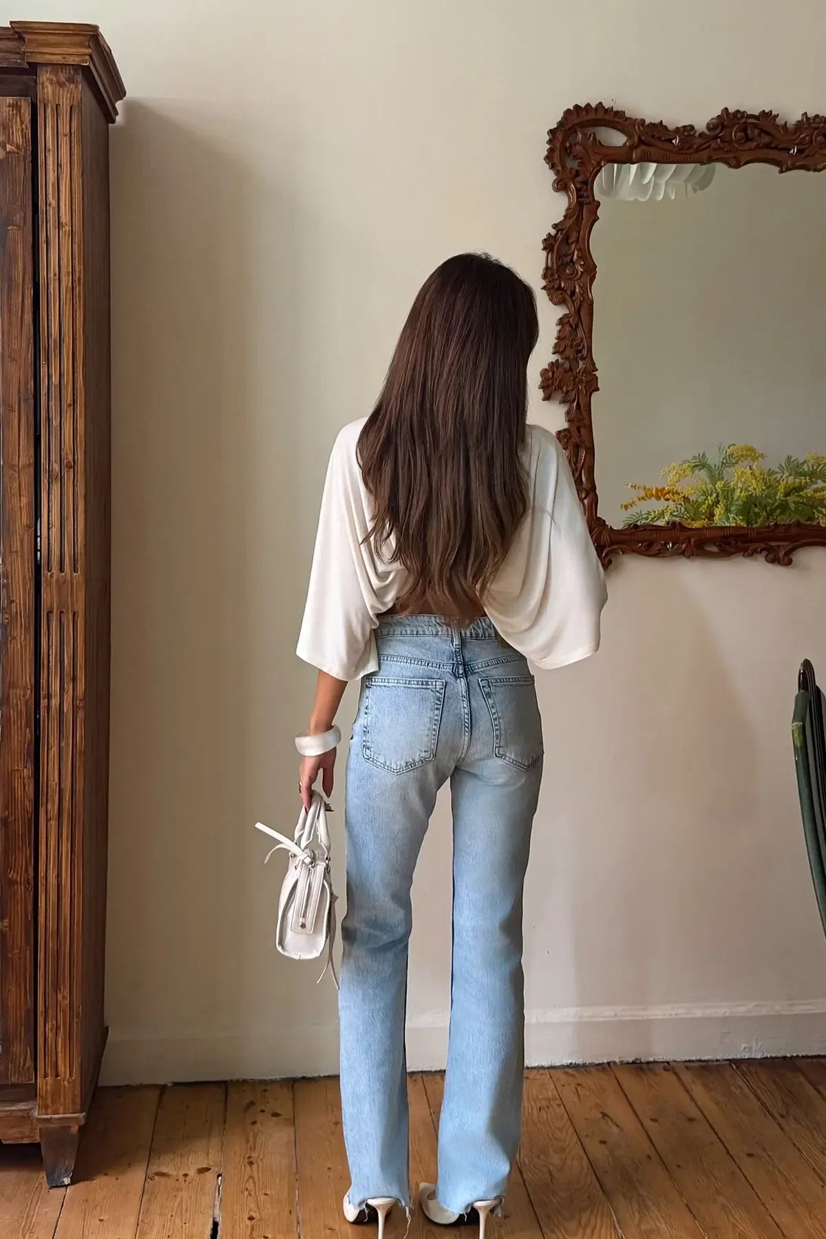 Icey Blue High-Waisted Jeans