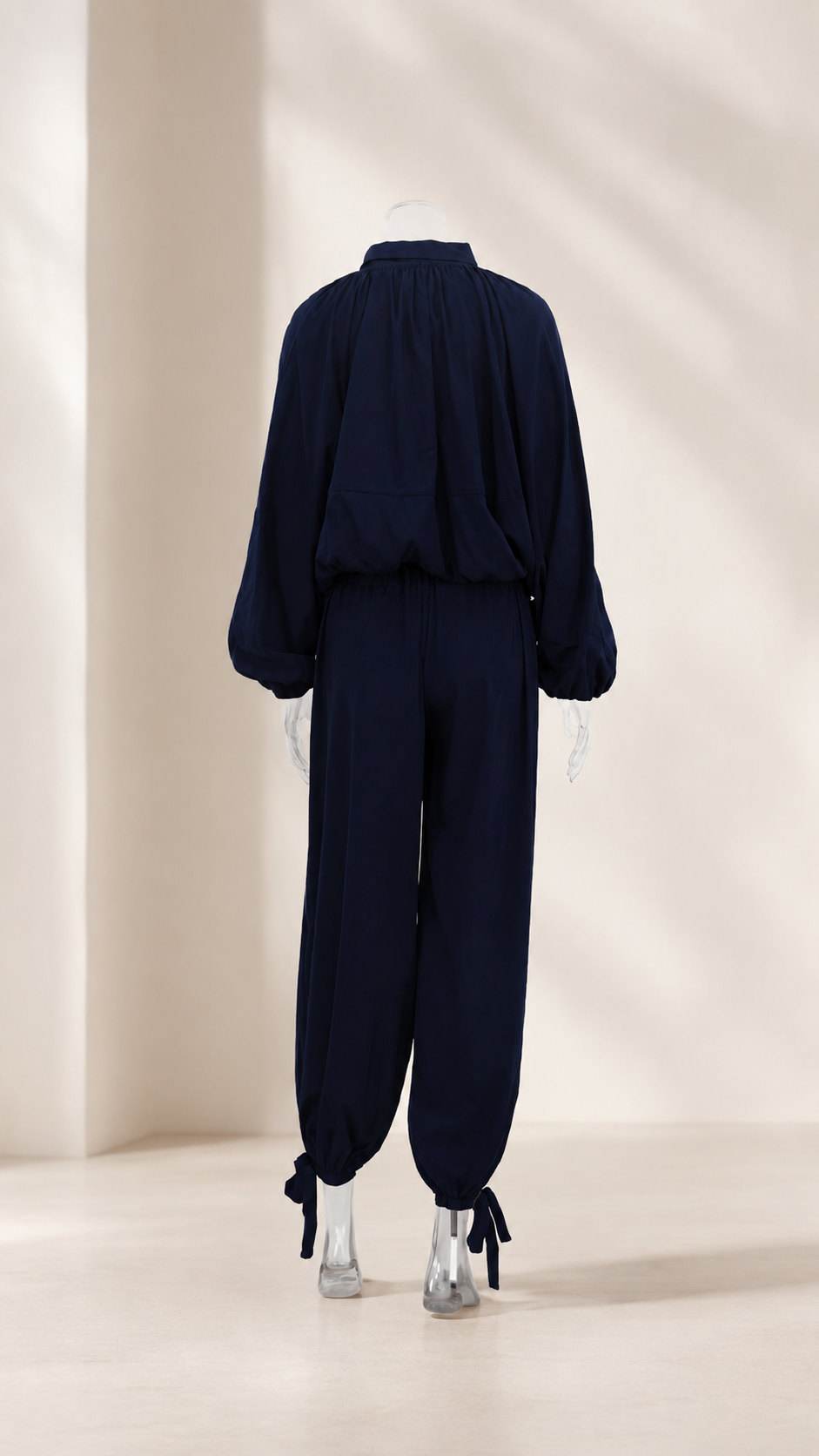 Zip Collar Top and Jogger Set