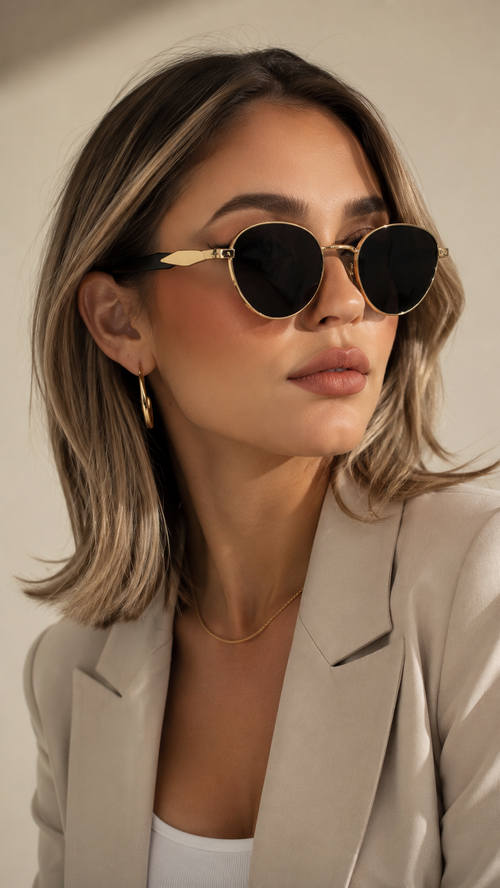 Round Metal Retro Sunglasses