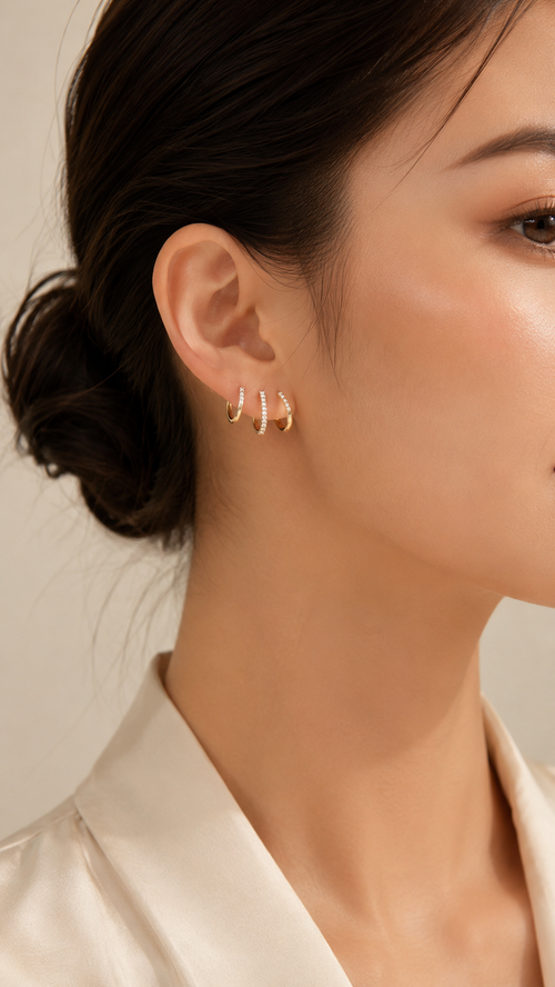 Pave Claw Stud Earrings