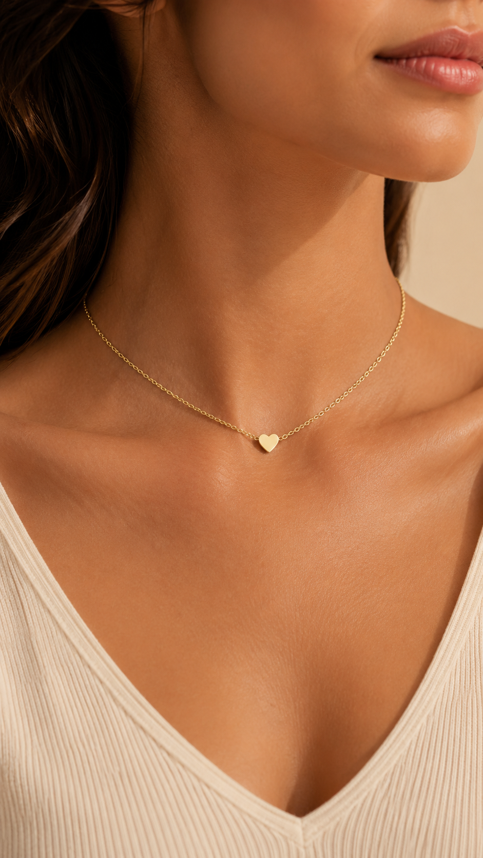 Petite Heart Pendant Choker