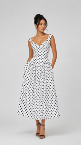 Colette Polka Dot Maxi Dress