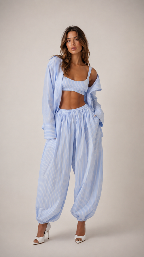 Elsa Striped Jogger Set