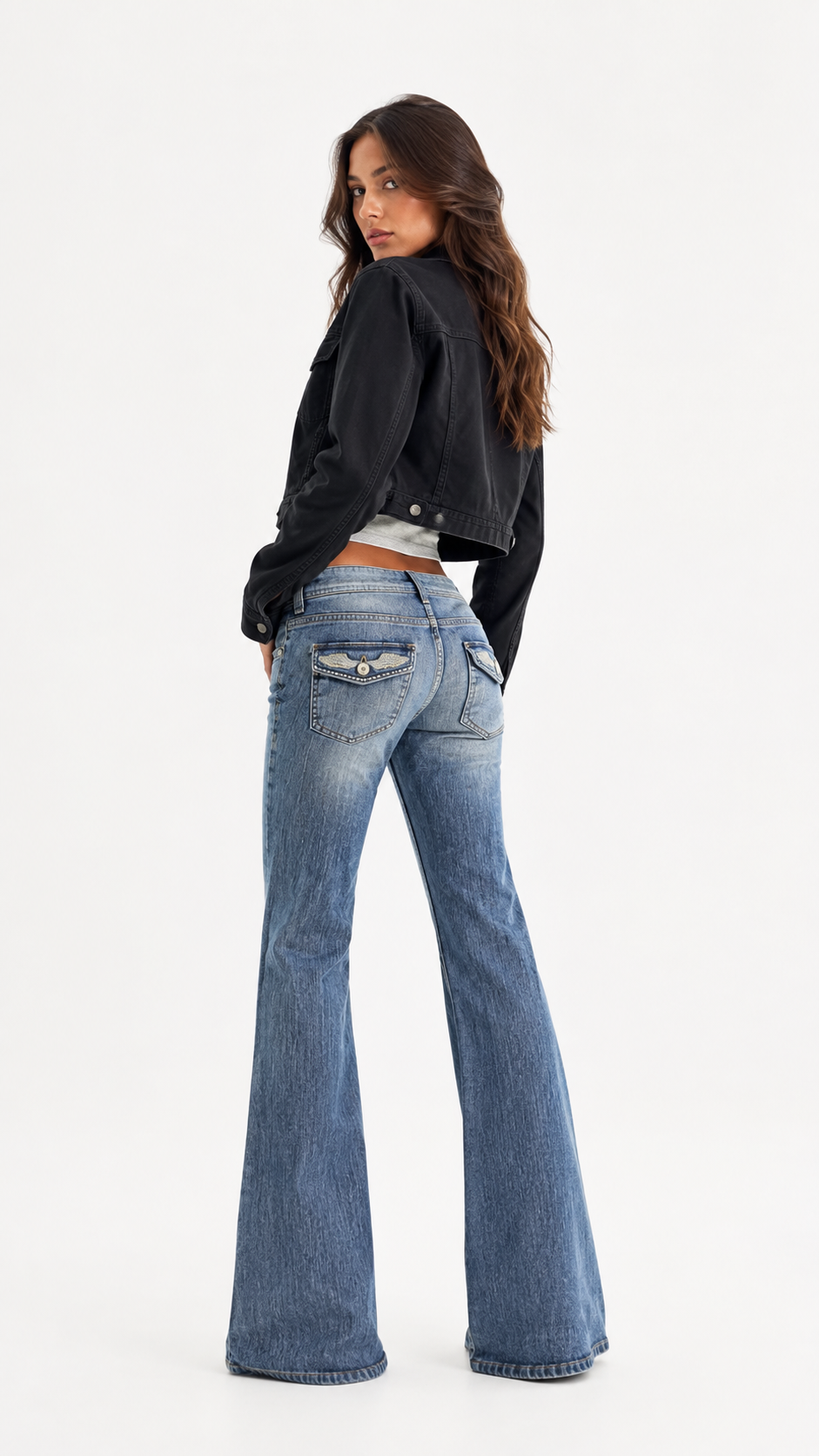 Nyla Winged Flare Jeans