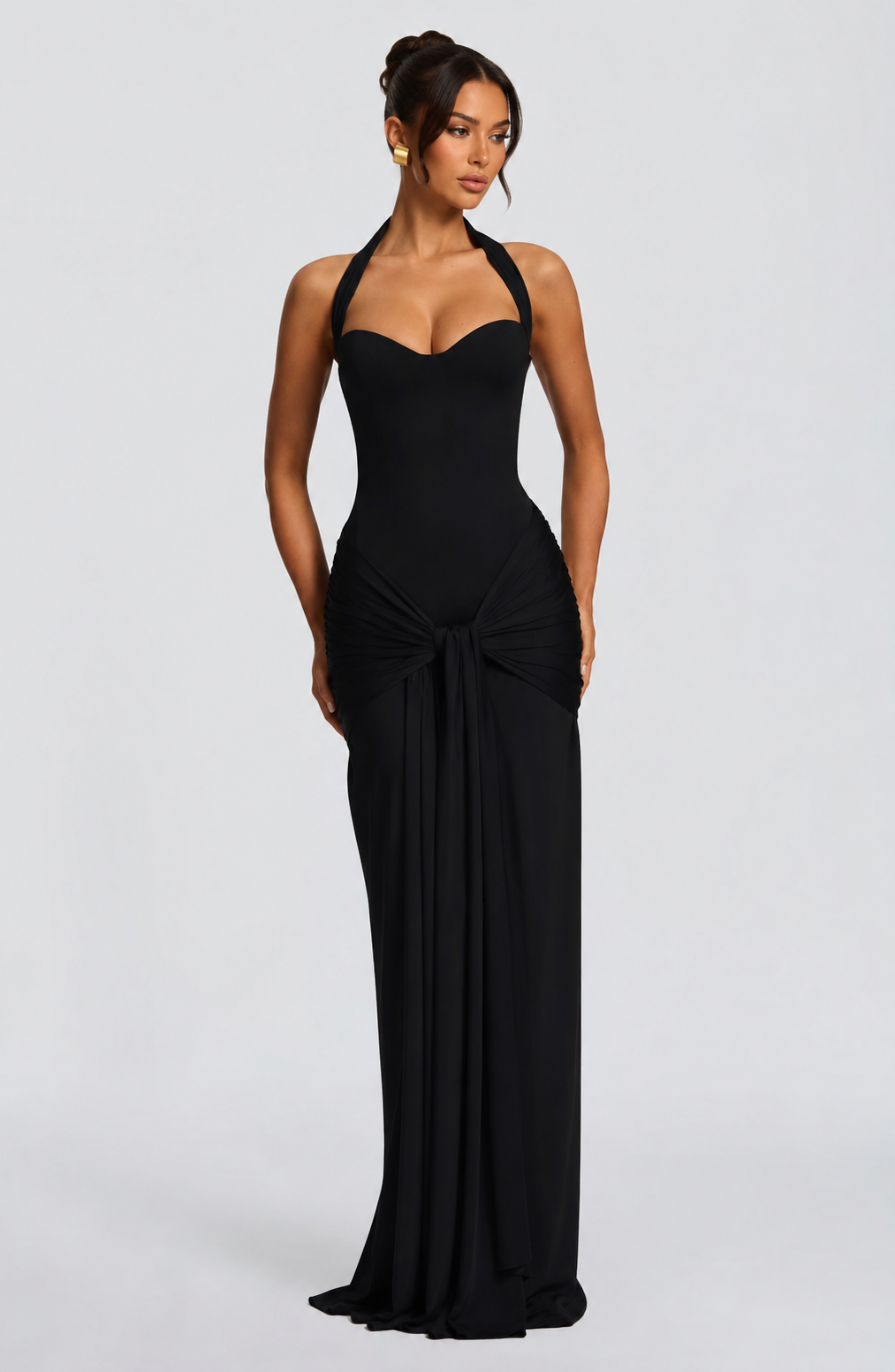 Zalira Halter Maxi Dress