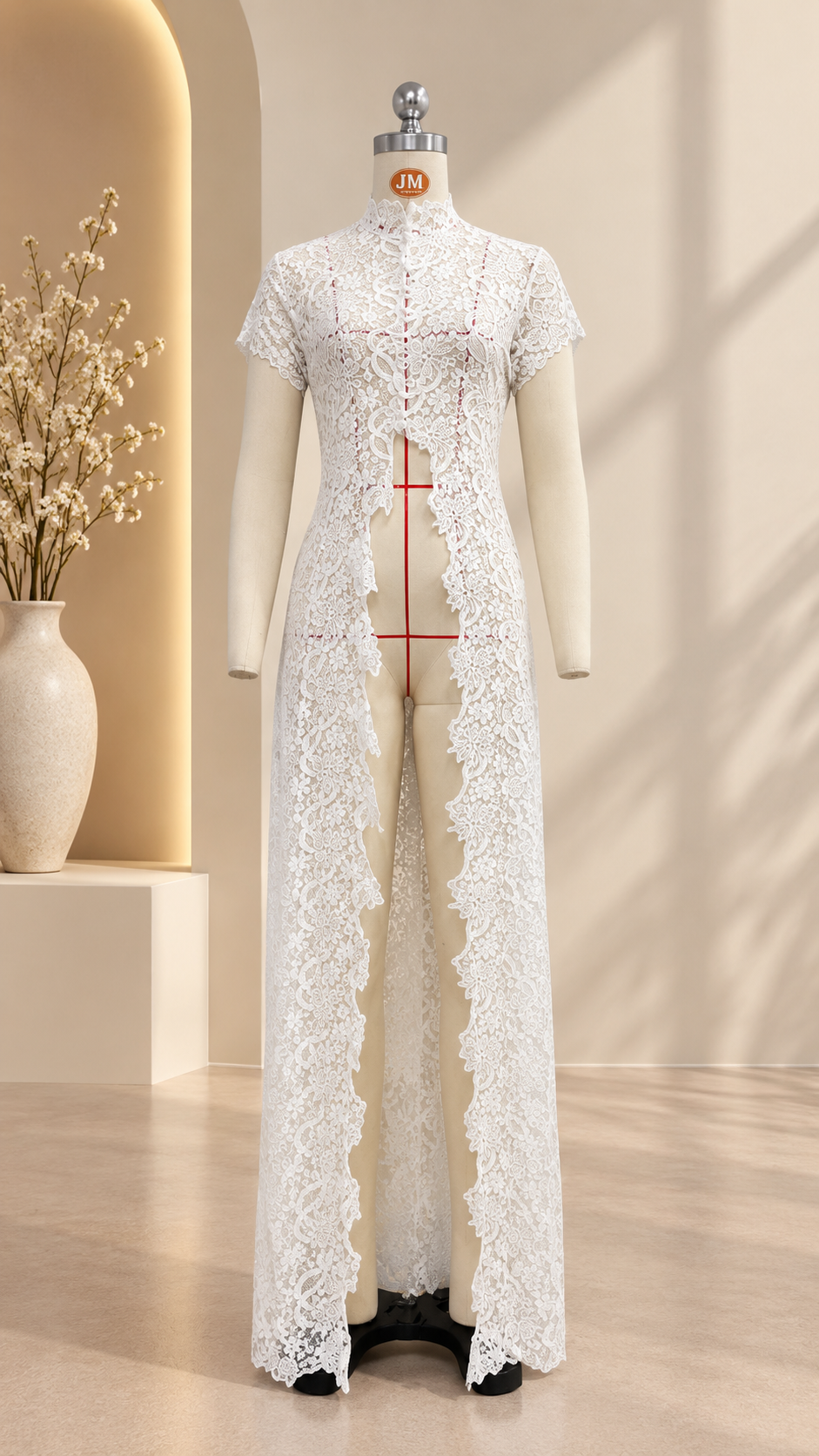 Odette Lace Longline Top