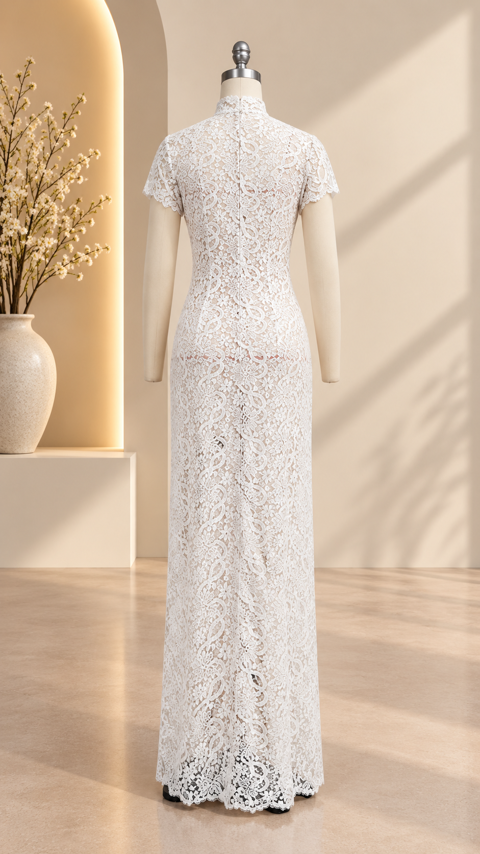 Odette Lace Longline Top