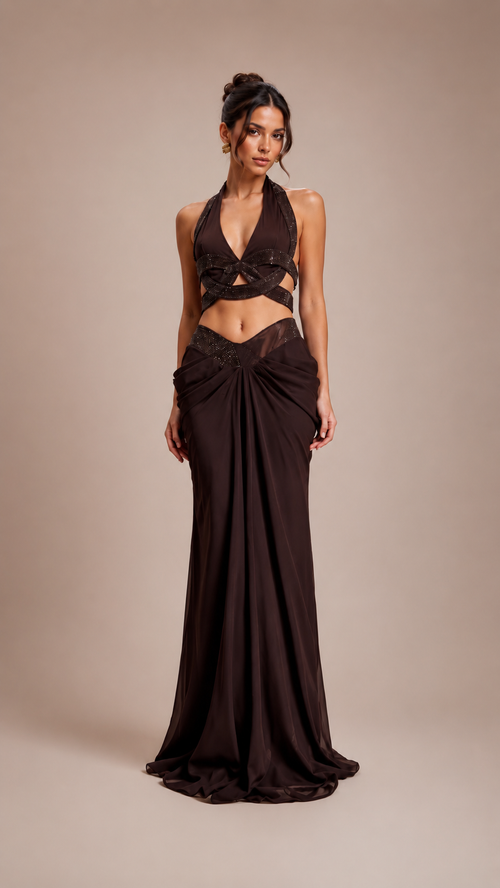 Sienna Backless Skirt Set