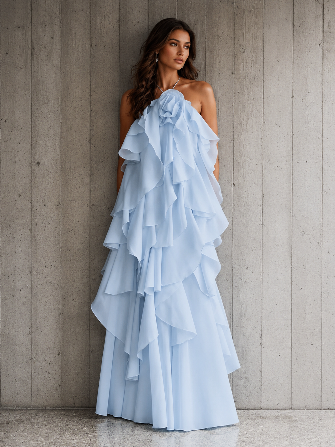 Valeria Ruffle Maxi Dress