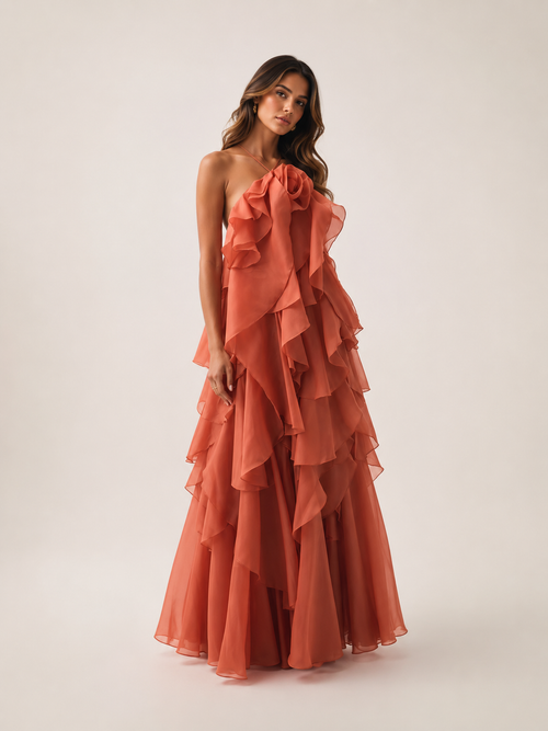 Valeria Ruffle Maxi Dress