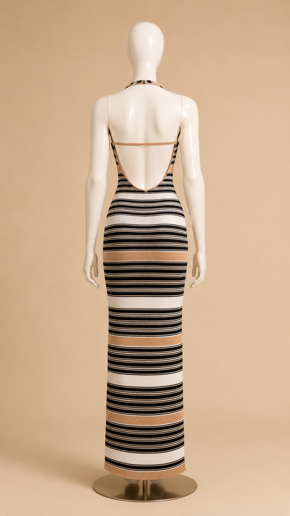 Avenza Striped Knit Maxi Dress