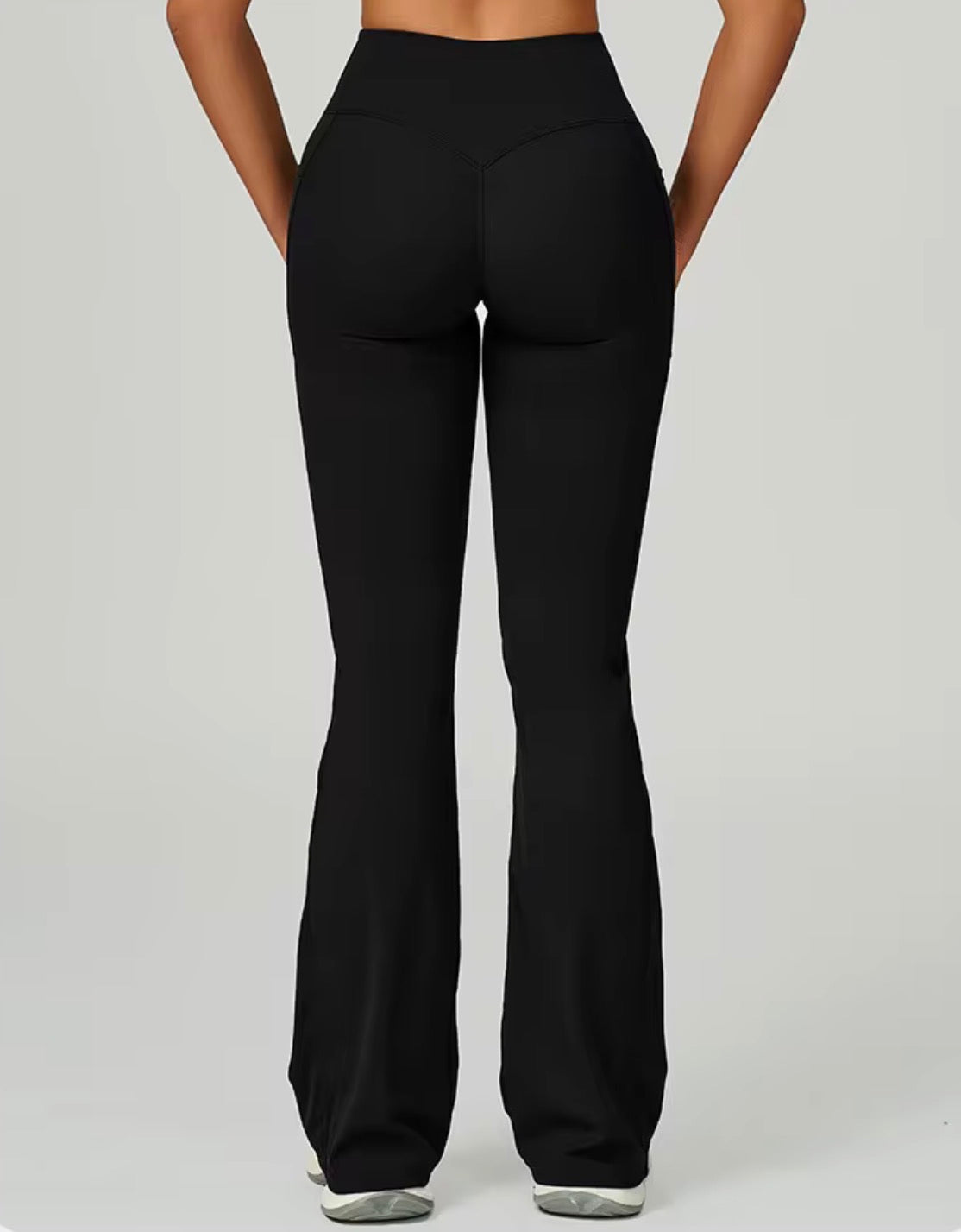 High-Waist Flared Active Leggings