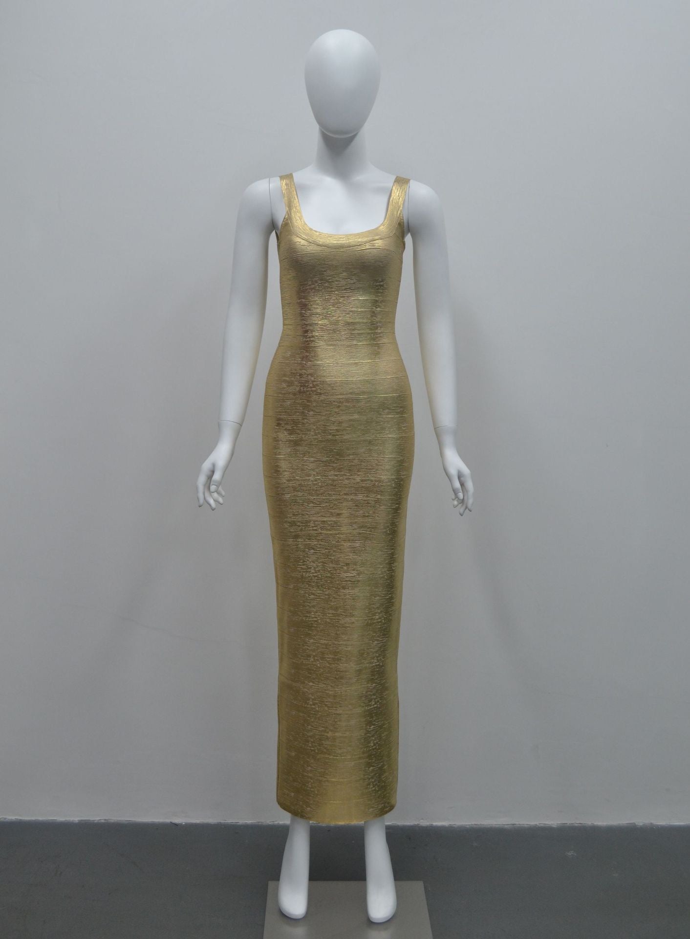 Lurexia Foil Maxi Dress