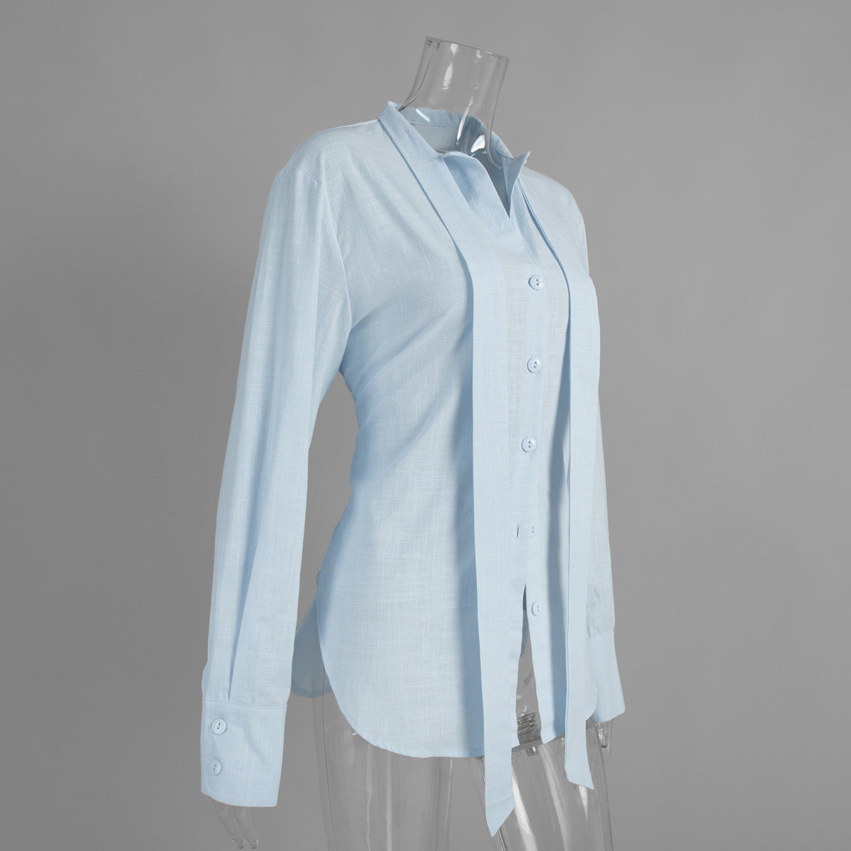 Amalie Lace-Back Tie-Waist Shirt