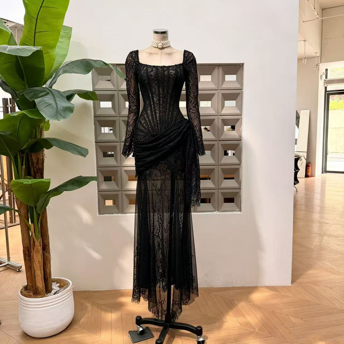 Sidonie Boned Fishtail Maxi