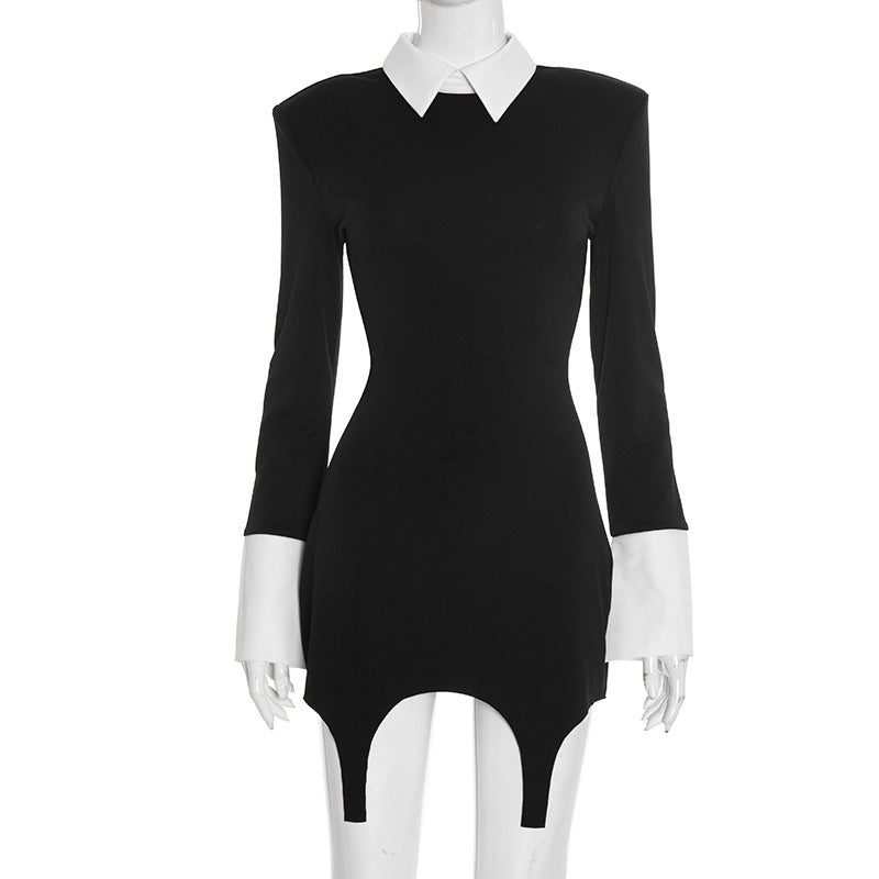 Bianca Collar Mini Dress