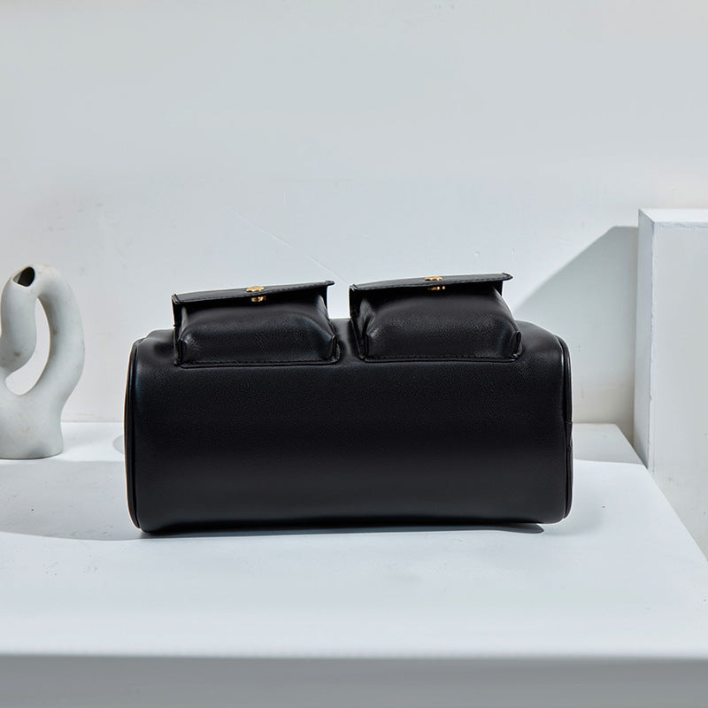 Dual-Pocket Camera Shoulder Bag