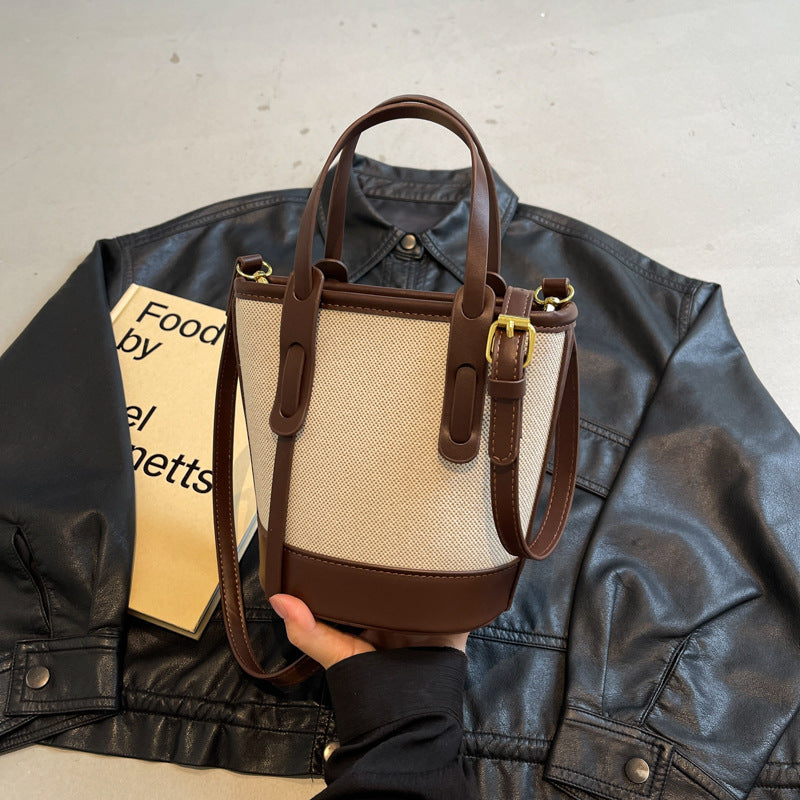 Woven Luxe Bucket Bag